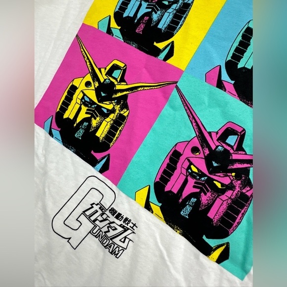 Vintage Mobile Suit Gundam Wing Squad Tee Anime Sotsu T-Shirt Size Small - Picture 2 of 3